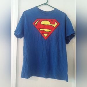 A blue Superman shirt